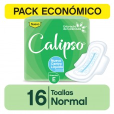 Calipso Toallitas Normal Gel con Alas - Pack x 16 U.